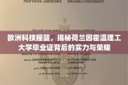 欧洲科技摇篮，揭秘荷兰因霍温理工大学毕业证背后的实力与荣耀