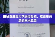 夏威夷玛诺分校，揭开学术殿堂的璀璨成绩单面纱
