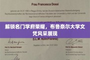 布鲁奈尔大学荣耀名片，文凭魅力一瞥