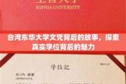 台东华大学学位之谜，揭开背后独特魅力的面纱