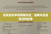 伦敦亚非学院毕业证之谜，揭秘荣耀背后的独家传奇