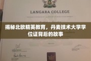 揭秘丹麦技术大学，精英教育下的非凡学位证传奇