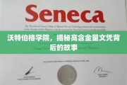 沃特伯格学院，揭秘高含金量文凭背后的传奇历程