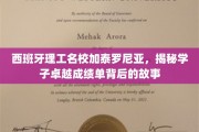 解码加泰罗尼亚理工，学子非凡成就背后的传奇之路