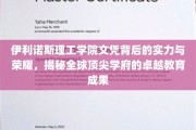 伊利诺斯理工学院，荣耀文凭背后的全球教育巅峰