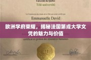 欧洲文脉传承之地，探寻第戎大学学位的非凡价值与荣耀光彩