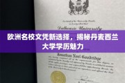 探索丹麦西兰大学，欧洲名校的别样魅力之旅