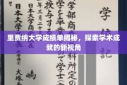解锁里贾纳大学成绩单背后的故事，揭秘学术成就的独特视角