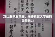 龙比亚荣耀见证，一探究竟，大学证书的非凡魅力