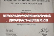 解码北达科他大学成绩单，一窥学术成就与卓越表现的内蕴