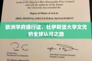 跨国学历通行证，杜伊斯堡大学文凭的国际认可之旅