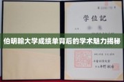 解码伯明翰大学成绩单，探寻学术风采的秘密通道