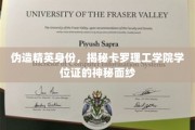 揭秘卡罗理工学院学位证背后的真实身份之谜