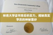 林肯大学证书，揭开学历背后的强大实力之谜
