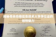 解码哥本哈根信息技术大学学位证的非凡风采