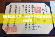 山梨学子成绩单背后的秘密，一场大学成长的深度解读