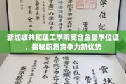 新加坡理工高含金量学位，塑造职场精英新航向
