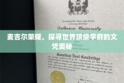 麦吉尔之光，揭秘顶级名校文凭背后的神秘面纱