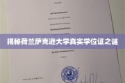 荷兰萨克逊大学学位证背后，揭秘真实学历的神秘面纱