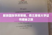 解锁国际学府荣耀，荷兰莱顿大学证书揭秘之旅