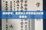 荣耀启航，里贾纳大学学历证书见证成就之路
