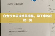 白金汉大学学霸风采，一纸成绩单见证非凡成就