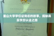 探寻釜山大学学位证背后的传奇，学历认证的奥秘之旅