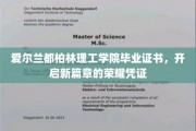 都柏林理工学院荣耀启航，毕业证书见证非凡成就
