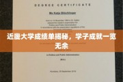 近畿大学学子风采展，一纸成绩单背后的辉煌成就
