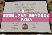解码横滨国立大学文凭，探寻学术殿堂的非凡魅力
