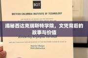 西达克瑞斯特学院文凭，探寻其背后不为人知的传奇与价值