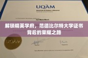 探寻精英摇篮，范德比尔特大学证书背后的辉煌征程