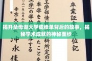 揭开圣母湖大学成绩单的神秘面纱，探寻学术辉煌背后的真实故事
