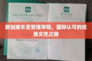 新加坡东亚管理学院，迈向国际认可的卓越文凭之旅