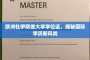跨国学历新潮流，揭秘杜伊斯堡大学学位证的全球影响力