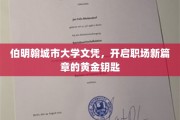 伯明翰城市大学文凭，解锁职场成功新起点