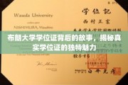 探寻布朗大学学位证的神秘面纱，揭秘学位证的非凡韵味