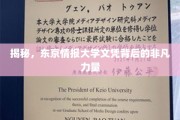 东京情报大学文凭，揭秘其背后的独特魅力与无限潜能