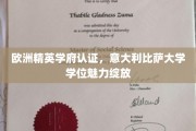 欧洲顶尖学府认证，比萨大学学位闪耀全球学术舞台