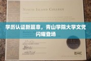 教育革新力作，青山学院，创新学历认证引领时代风潮