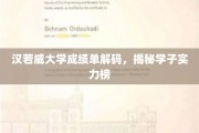 解码汉若威大学实力榜，学子成绩单背后的秘密揭晓
