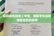 探索都柏林理工学院，揭开学生档案背后的辉煌篇章