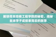 探秘哥本哈根工程学院，揭秘学子成绩单背后的精彩篇章