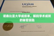 解锁诺森比亚大学成绩单，揭秘学术成就背后的神秘符号