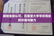 国际通行证，匹兹堡大学学位的全球吸引力与独特优势
