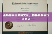 圣玛丽学府学位证魅力揭秘，一纸凭证，荣耀见证非凡成就