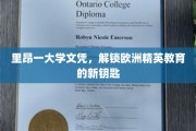 里昂大学文凭，开启欧洲精英教育之门