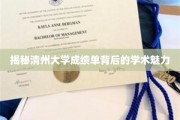清州大学成绩单，探寻隐藏其后的学术风采之谜