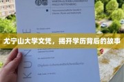 尤宁山大学文凭，揭秘背后不为人知的求学传奇