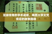 梅西球场霸主背后的学霸风采，揭秘足球巨星的高学历之路